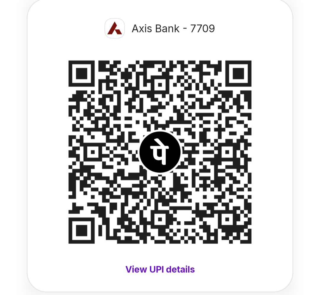 UPI QR code for payment — Axis Bank